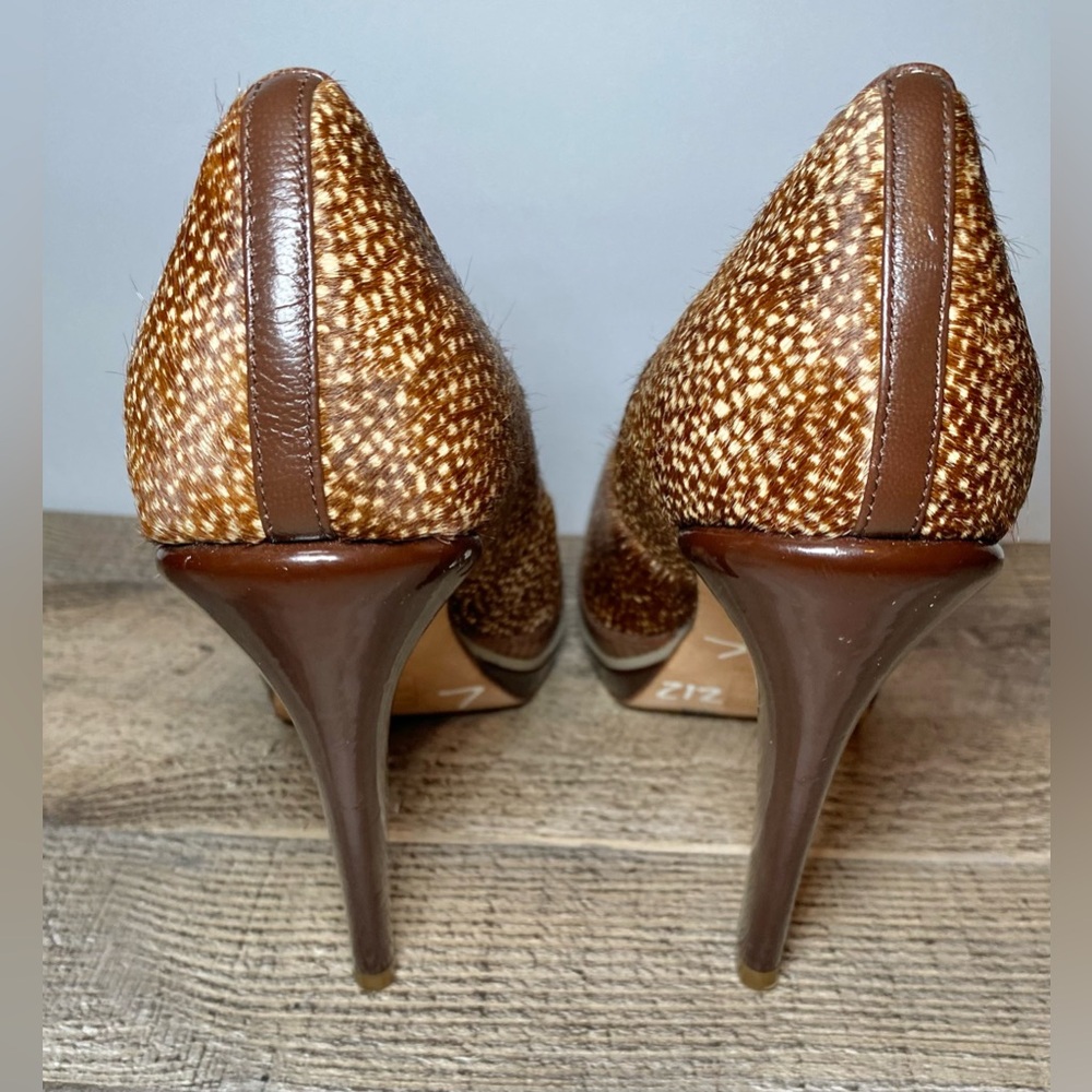 Cole Haan Women’s Chelsea Chestnut‎ Sand High Heel Pumps Animal Print Size 7 - Picture 4 of 8